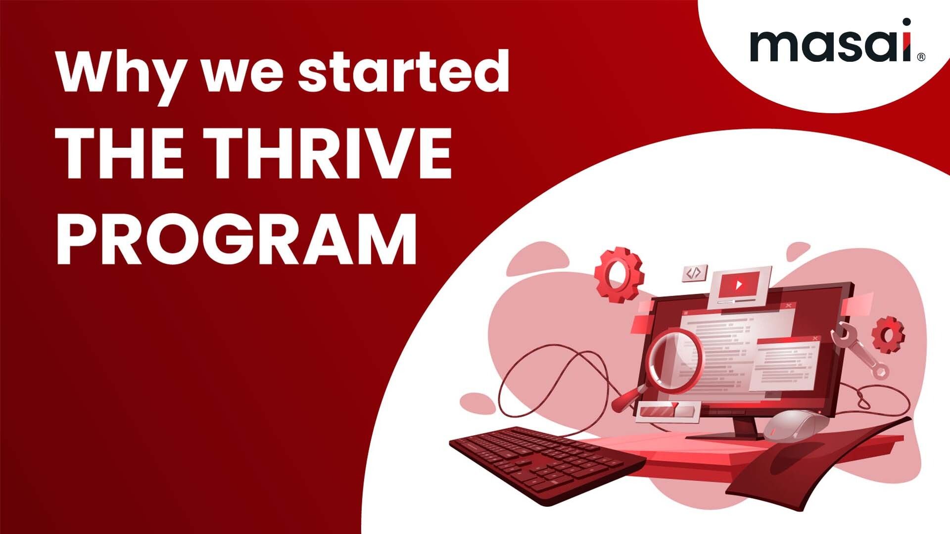 Why we started the Thrive Program at Masai School