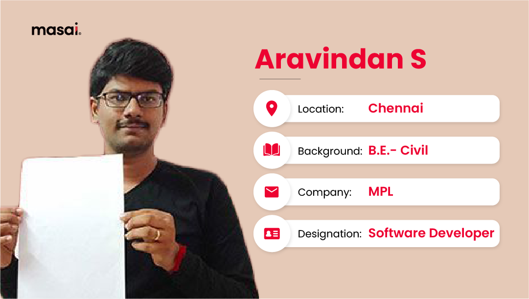 How a Civil Engineer faced rejections to launch himself as a Developer