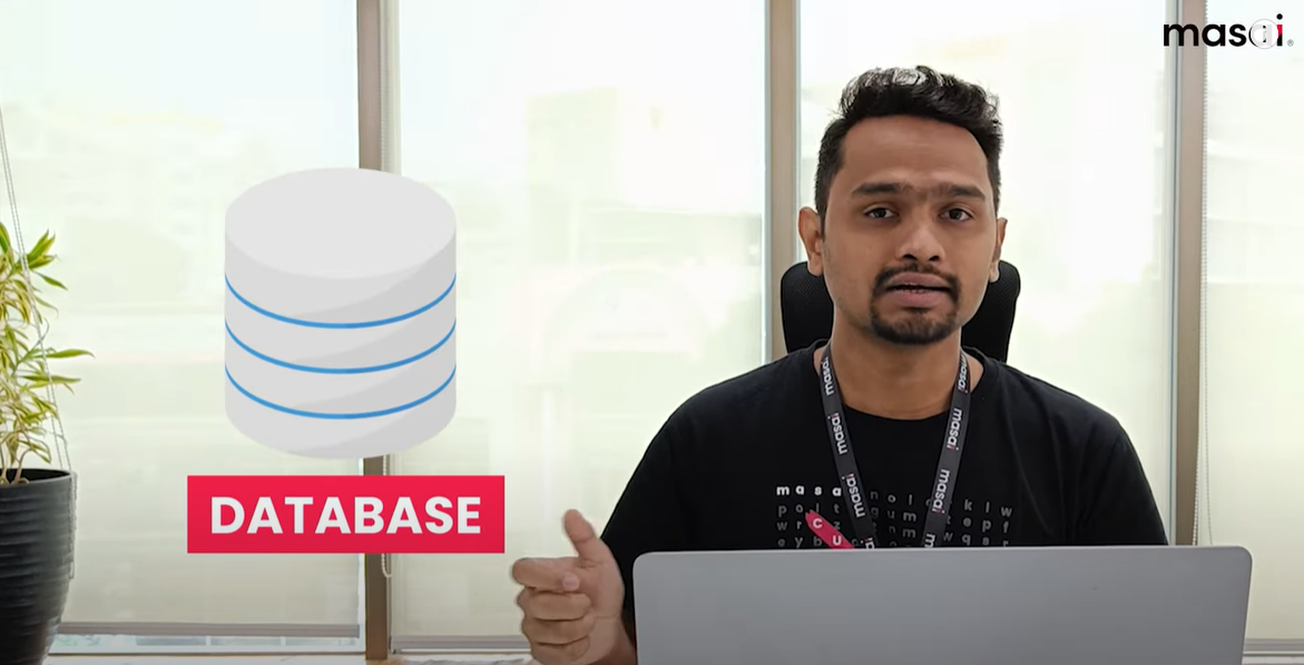Snapshot from video explaining database