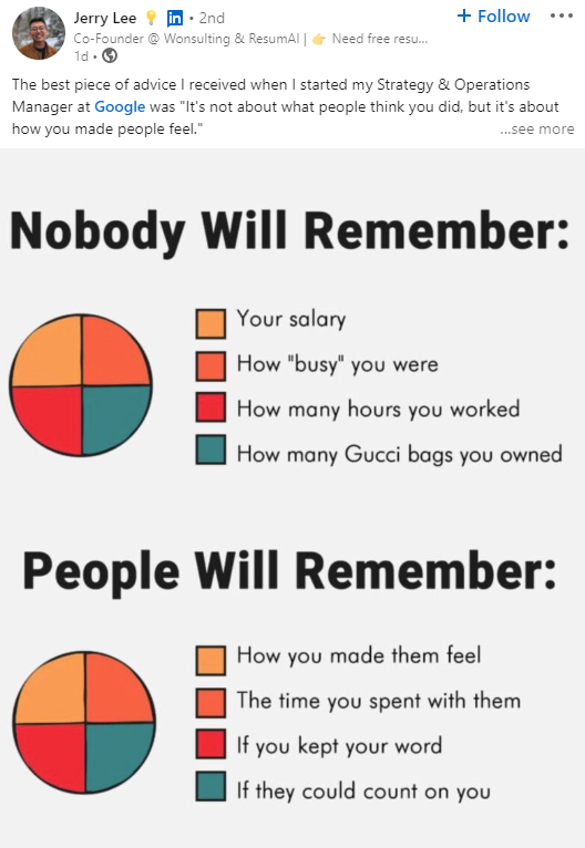 Jerry Lee's fun and interesting way to describe things that matter