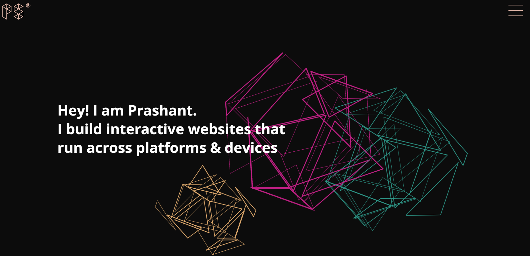 Screenshot of Prashant Saini Portfolio